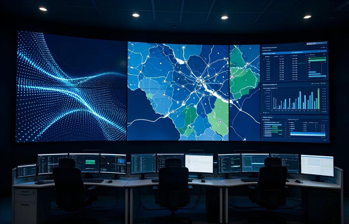 Command center with NovaVista LED video wall