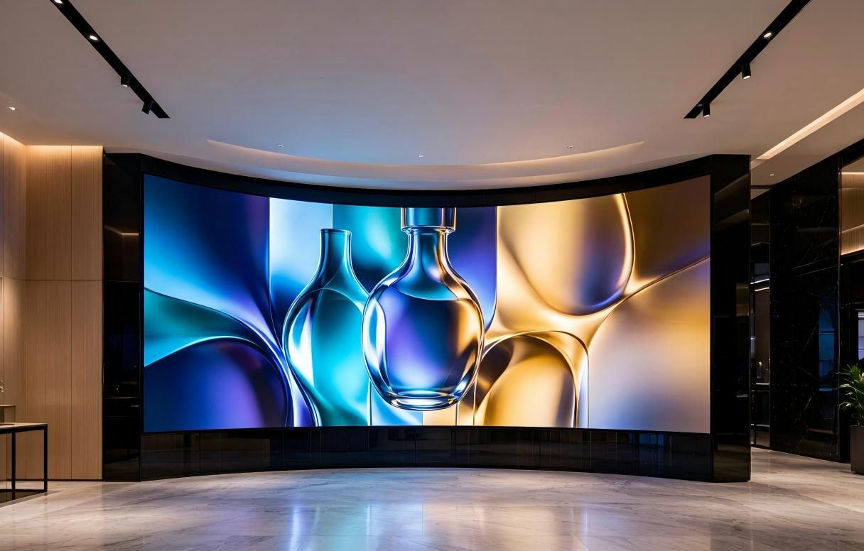 NovaVista seamless LED display wall in studio